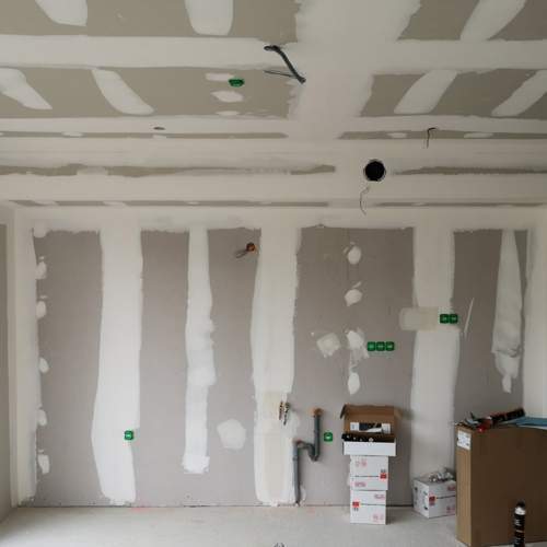 Une finition soignée des travaux de plâtrerie